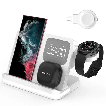 6-in-1 Wireless Charging Dock for iPhone & Samsung Galaxy Devices, Including Watches & Buds