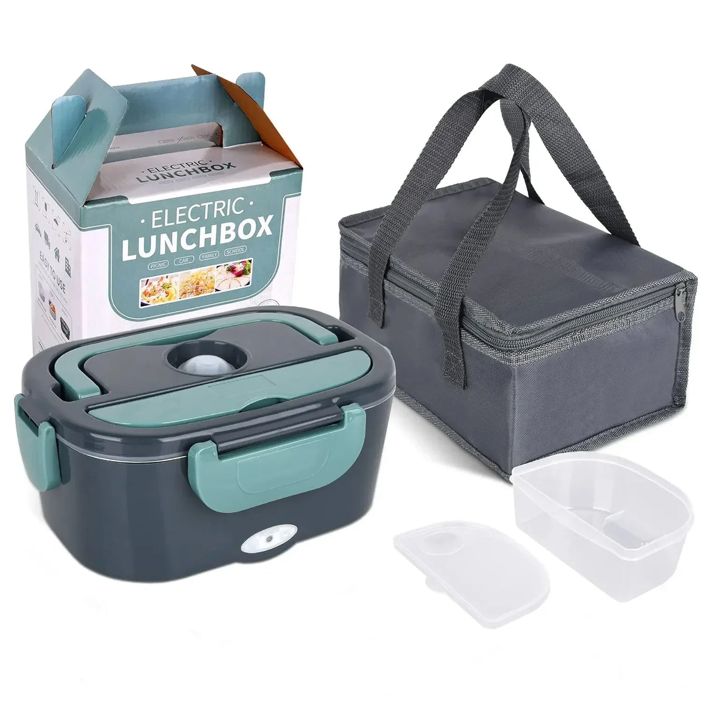 2-in-1 Electric Heating Lunch Box – Home & Car Use