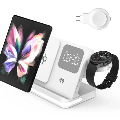 6-in-1 Wireless Charging Dock for iPhone & Samsung Galaxy Devices, Including Watches & Buds