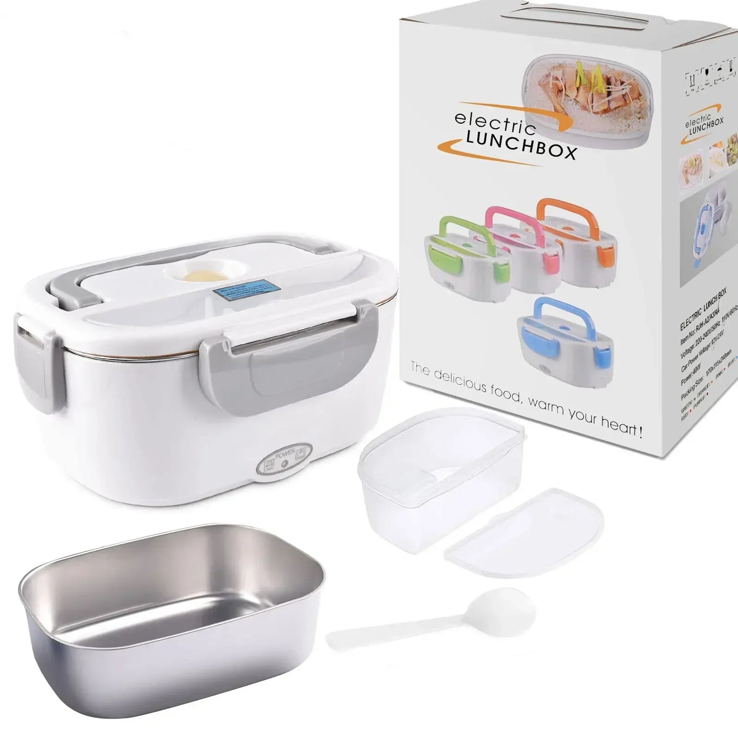 2-in-1 Electric Heating Lunch Box – Home & Car Use