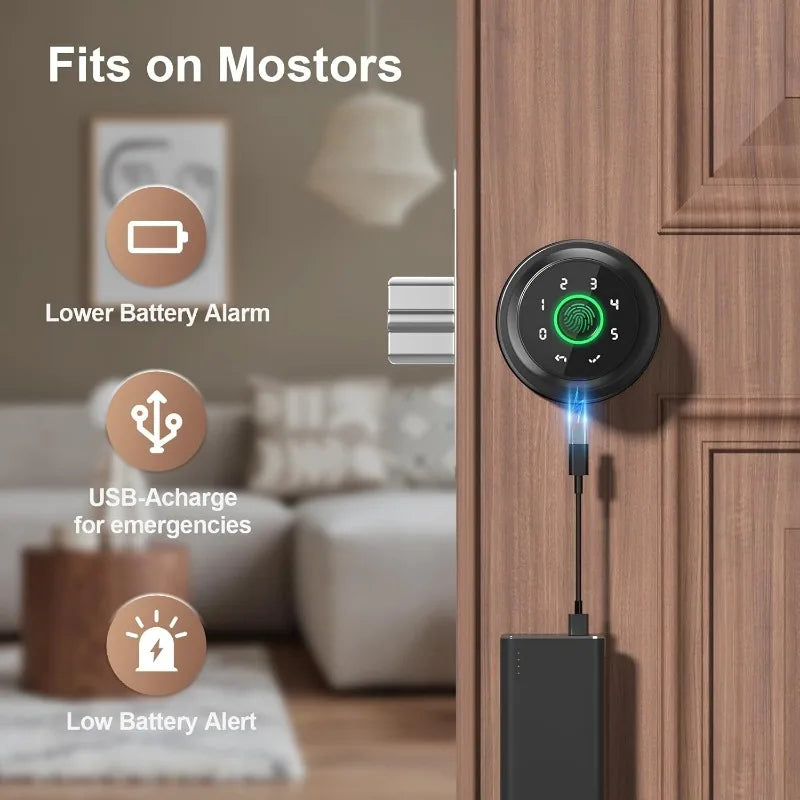 Smart Fingerprint Door Lock with Keypad & App Control