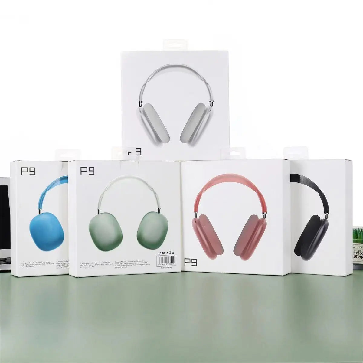 P9 Wireless Bluetooth Sports Headphones with Mic & Noise Cancelling