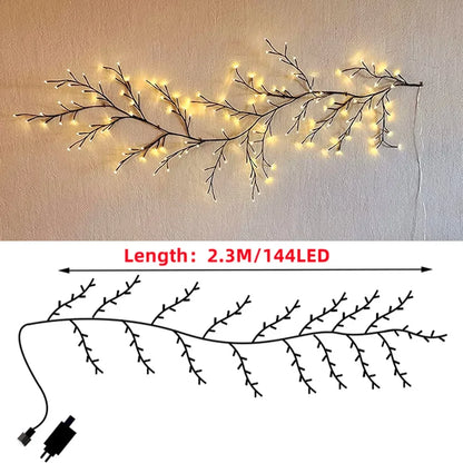 Bendable Rattan Branch LED Fairy Lights - 72/96/144 LEDs