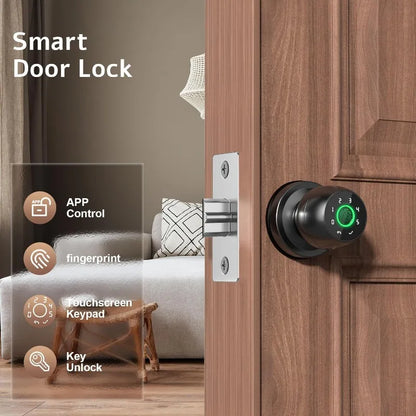 Smart Fingerprint Door Lock with Keypad & App Control