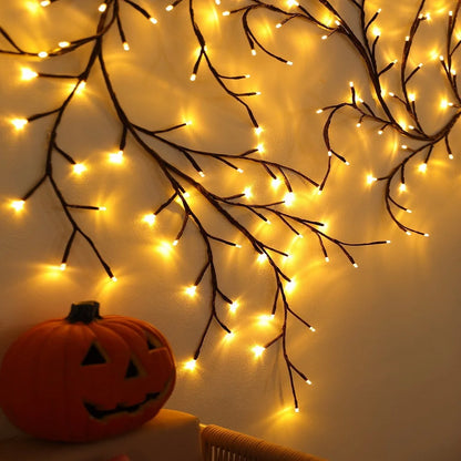 Bendable Rattan Branch LED Fairy Lights - 72/96/144 LEDs