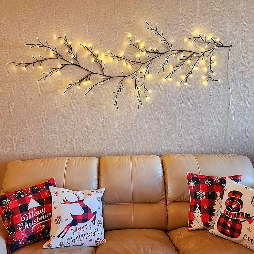 Bendable Rattan Branch LED Fairy Lights - 72/96/144 LEDs